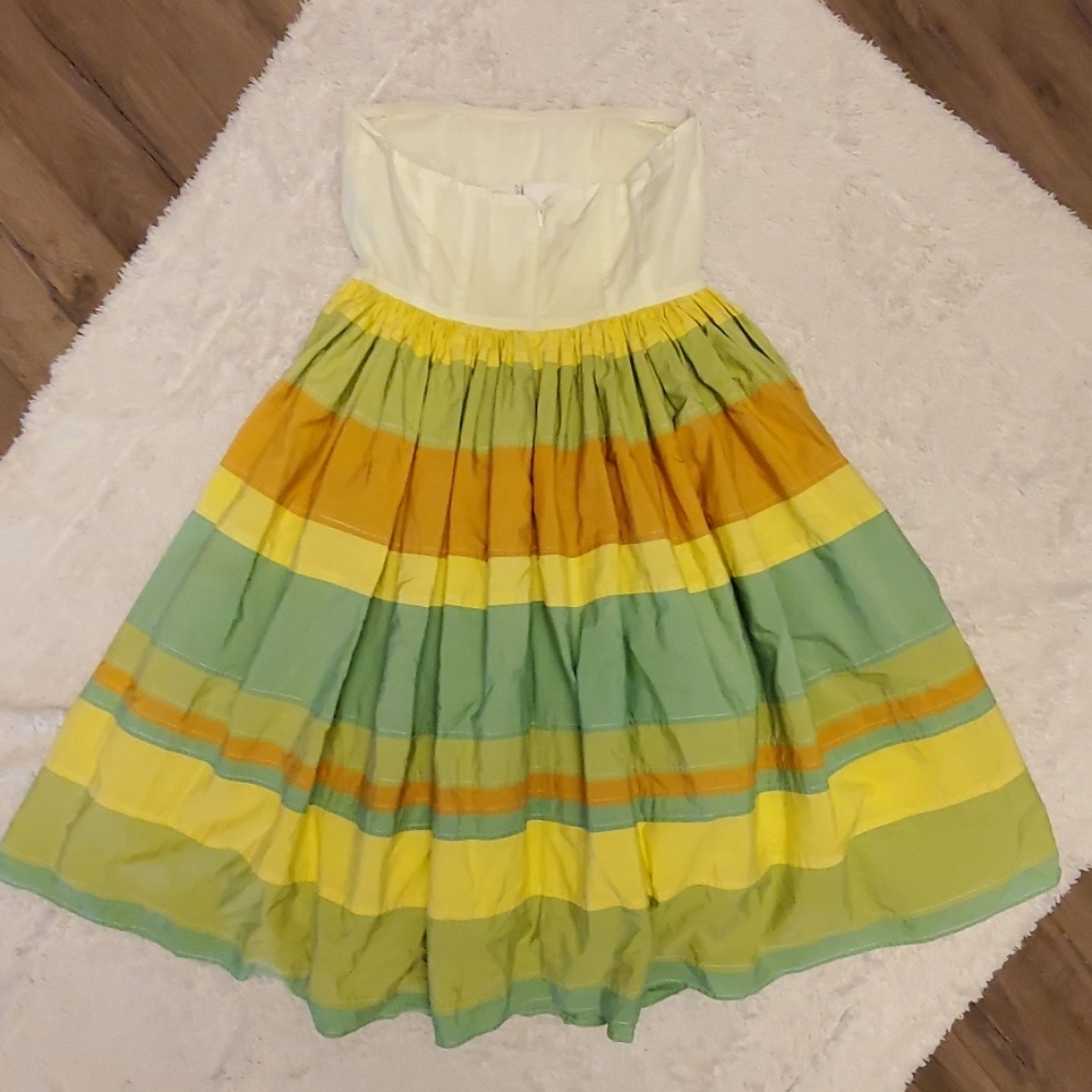 ts dixin stripe flare midi dress - Picture 5 of 6